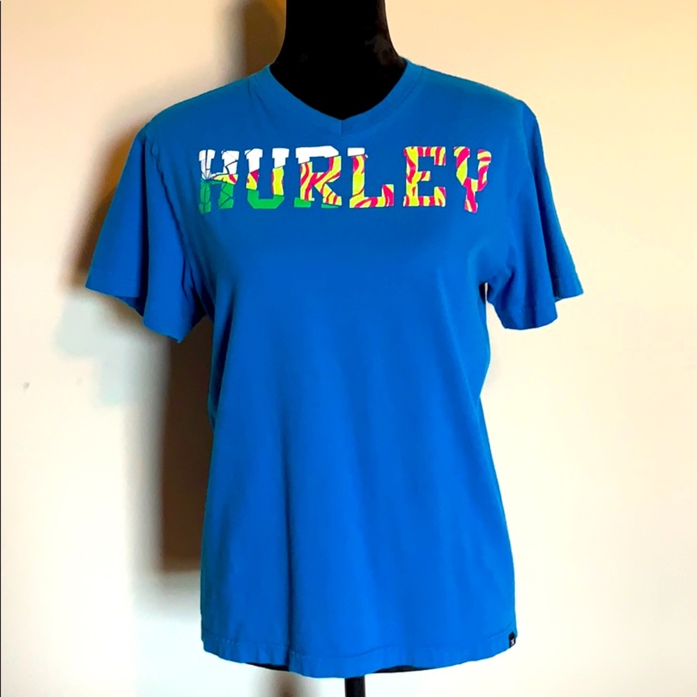 Hurley V-neck Graphic Short Sleeve Tee Boys Large